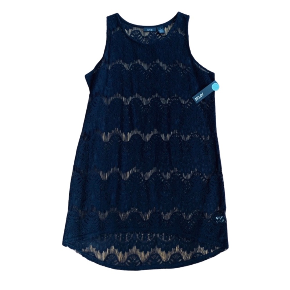 APT.9 Black Lace Swim Coverup